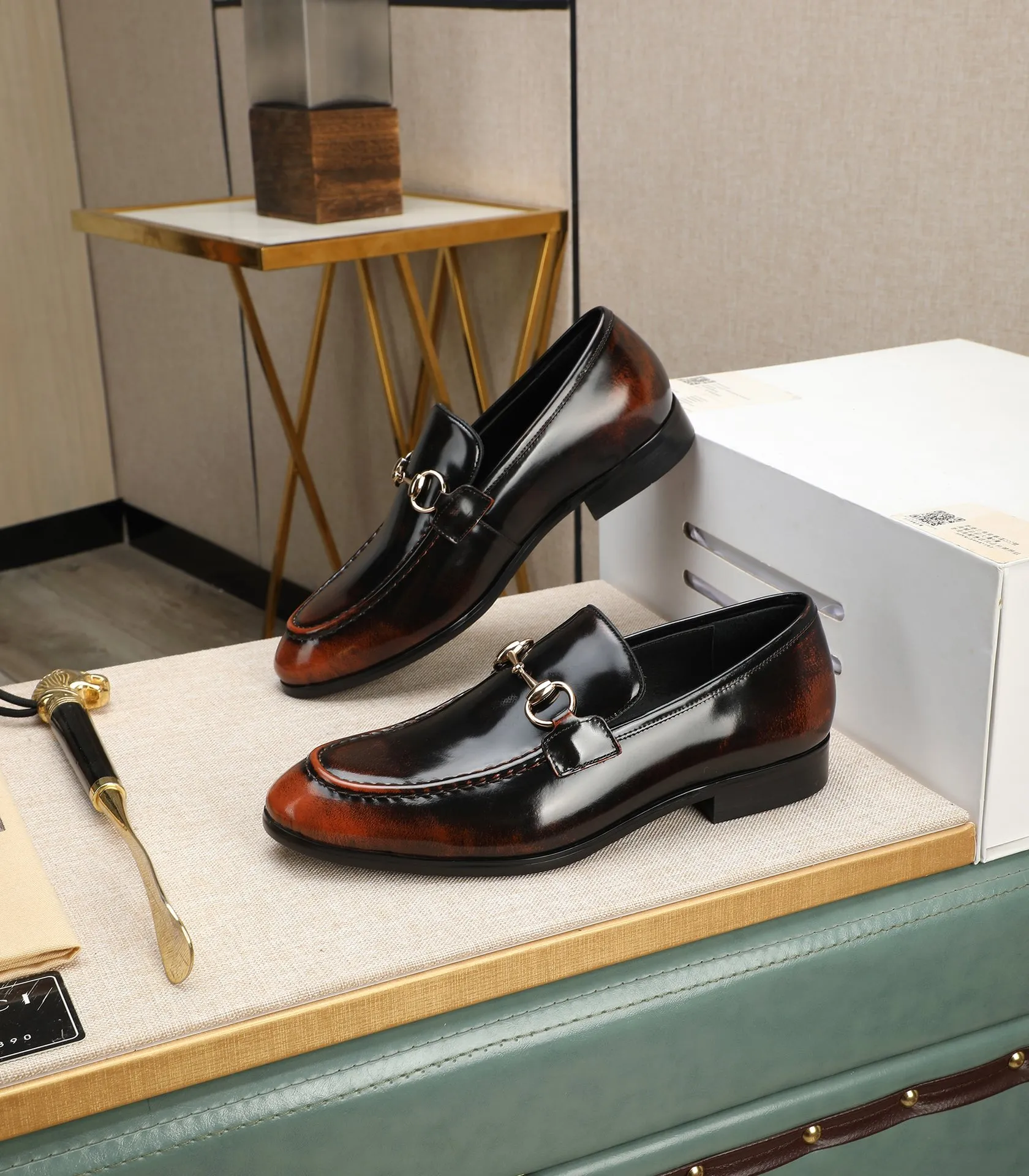 Men's shoes💰540📛📛Original (water-dyed cowhide) Gucci GUCCI official website formal shoes🌀 Italian🇮🇹imported cowhide➕top imported water-dyed cowhide lining💋Finely handmade original bottom, the real thing looks better when photographed in person Standard size 38-44